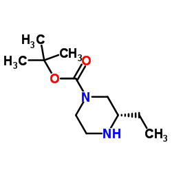(S)-1-N-Boc-3-ethylpiperazine structure