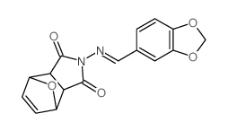 4,7-Epoxy-1H-isoindole-1,3(2H)-dione,2-[(1,3-benzodioxol-5-ylmethylene)amino]-3a,4,7,7a-tetrahydro- picture