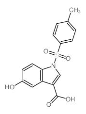 5-HYDROXY-1-TOSYL-1H-INDOLE-3-CARBOXYLIC ACID structure