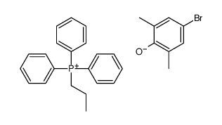 triphenylpropylphosphonium, salt with 4-bromo-2,6-xylenol (1:1)结构式