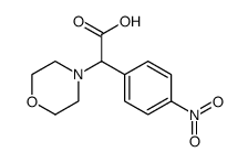 4-Morpholineacetic acid, α-(4-nitrophenyl)- Structure