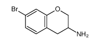 7-bromo-3,4-dihydro-2H-chromen-3-amine结构式