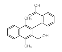 Benzoic acid,2-[3-(hydroxymethyl)-1,4-dimethyl-2-naphthalenyl]- structure