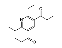 1-(2,6-diethyl-5-propanoylpyridin-3-yl)propan-1-one结构式