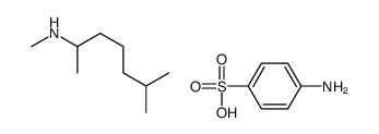 sulphanilic acid, compound with N,1,5-trimethylhexylamine (1:1) Structure