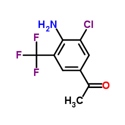 1-[4-Amino-3-chloro-5-(trifluoromethyl)phenyl]ethanone Structure