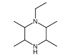 1-ethyl-2,3,5,6-tetramethylpiperazine结构式