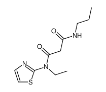 N-propyl-N'-(2-thiazolyl)-N'-ethylmalonamide Structure