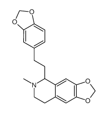 2-methyl-6,7-methylenedioxy-1-(3,4-methylenedioxyphenylethyl)-1,2,3,4-tetrahydroisoquinoline Structure