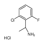 (S)-1-(2-Chloro-6-fluorophenyl)ethanamine hydrochloride structure