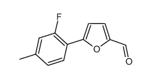 5-(2-fluoro-4-methylphenyl)furan-2-carbaldehyde structure