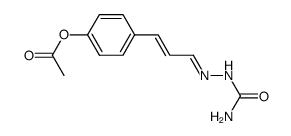 4-acetoxy-trans-cinnamaldehyde-semicarbazone结构式