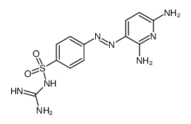 [4-(2,6-diamino-[3]pyridylazo)-benzenesulfonyl]-guanidine结构式