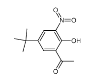 1-(5-tert-butyl-2-hydroxy-3-nitrophenyl)ethanone结构式