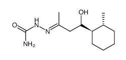 (+-)(Ξ)-4-hydroxy-4-((1Ξ)-trans-2-methyl-cyclohexyl)-butan-2-one semicarbazone结构式