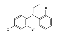 Aethyl-[2-bromphenyl]-[4-chlor-2-bromphenyl]-amin Structure