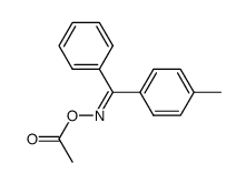 4-methyl-benzophenon-(O-acetyl oxime ), acetate from anti-p-tolyl-phenyl ketoxime结构式