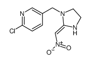 2-chloro-5-[[(2Z)-2-(nitromethylidene)imidazolidin-1-yl]methyl]pyridine结构式