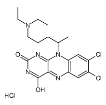 4-(7,8-dichloro-2,4-dioxobenzo[g]pteridin-10-yl)pentyl-diethylazanium,chloride Structure