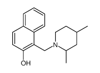 1-[(2,4-dimethylpiperidin-1-yl)methyl]naphthalen-2-ol Structure
