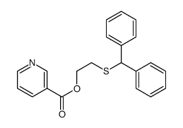 2-[(Diphenylmethyl)thio]ethyl=nicotinate Structure