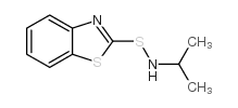 N-isopropylbenzothiazol-2-sulphenamide Structure