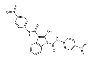 2-hydroxy-N,N'-bis(4-nitrophenyl)-1H-indole-1,3-dicarboxamide Structure