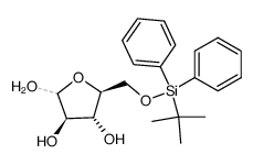 5-O-tert-butyldiphenylsilyl-α,β-L-arabinofuranose结构式