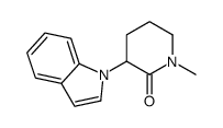 3-indol-1-yl-1-methylpiperidin-2-one结构式