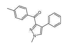 (4-methylphenyl)-(1-methyl-4-phenylpyrazol-3-yl)methanone Structure