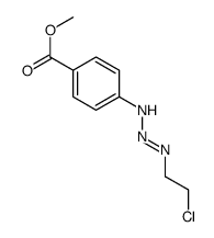 methyl 4-[2-(2-chloroethylimino)hydrazinyl]benzoate Structure