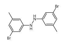 N,N'-bis-(3-bromo-5-methyl-phenyl)-hydrazine Structure