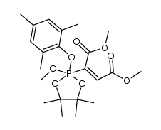 dimethyl 2-(2-(mesityloxy)-2-methoxy-4,4,5,5-tetramethyl-1,3,2l5-dioxaphospholan-2-yl)maleate Structure