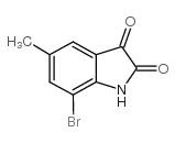 7-BROMO-5-METHYLINDOLINE-2,3-DIONE Structure