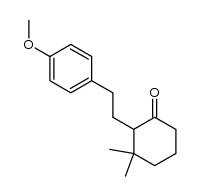 2-[2-(4-methoxyphenyl)ethyl]-3,3-dimethylcyclohexan-1-one结构式