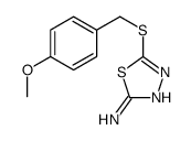 5-[(4-methoxyphenyl)methylsulfanyl]-1,3,4-thiadiazol-2-amine结构式