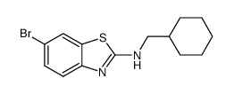 6-bromo-N-(cyclohexylmethyl)benzo[d]thiazol-2-amine Structure