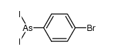 (p-bromophenyl)arsonous diiodide结构式