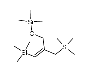 (E)-(2-(((trimethylsilyl)oxy)methyl)prop-1-ene-1,3-diyl)bis(trimethylsilane) Structure