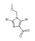 2,5-dibromo-1-methoxymethyl-4-nitroimidazole结构式