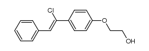 1-[4-(2-hydroxyethoxyphenyl)]-1-chloro-2-phenylethene结构式