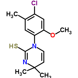 1-(4-Chloro-2-methoxy-5-methylphenyl)-4,4-dimethyl-3,4-dihydro-2(1H)-pyrimidinethione Structure