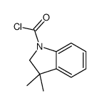 1H-Indole-1-carbonyl chloride, 2,3-dihydro-3,3-dimethyl- (9CI)结构式