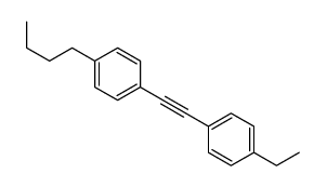 Benzene, 1-butyl-4-[(4-ethylphenyl)ethynyl]- Structure