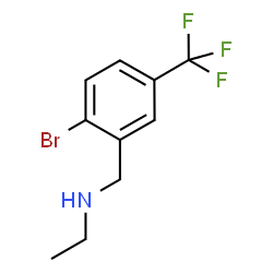 2-BROMO-N-ETHYL-5-(TRIFLUOROMETHYL)-BENZENEMETHANAMINE structure