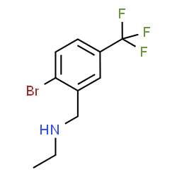 2-BROMO-N-ETHYL-5-(TRIFLUOROMETHYL)-BENZENEMETHANAMINE Structure