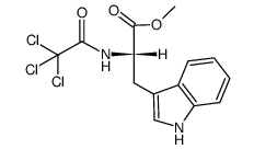 N-(trichloroacetyl)tryptophan methyl ester Structure