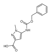 5-((benzyloxycarbonyl)amino)-1-methylpyrazole-3-carboxylic acid结构式