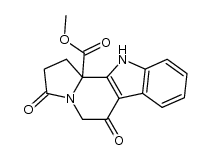 methyl 2,3,6,11-tetrahydro-3,6-dioxo-1H-indolizino[8,7-b]indole-11b(5H)-carboxylate结构式