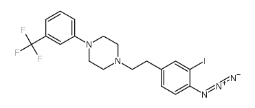 1-(2-(3-iodo-4-azidophenyl)ethyl)-4-(3-(trifluoromethyl)phenyl)piperazine结构式